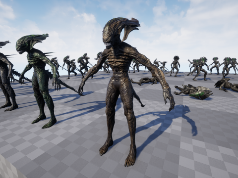 Alien Monster 4 Modello 3D