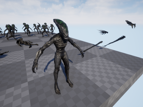 Alien Monster 4 Modello 3D