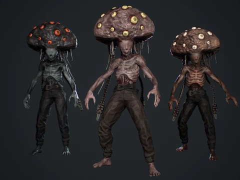 ブレインミュータント 3Dモデル