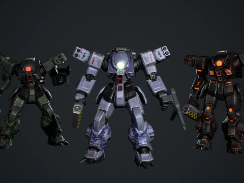 Battle Mech 3D Model