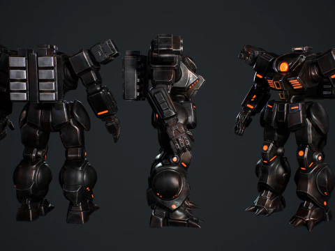 Battle Mech 3D Model