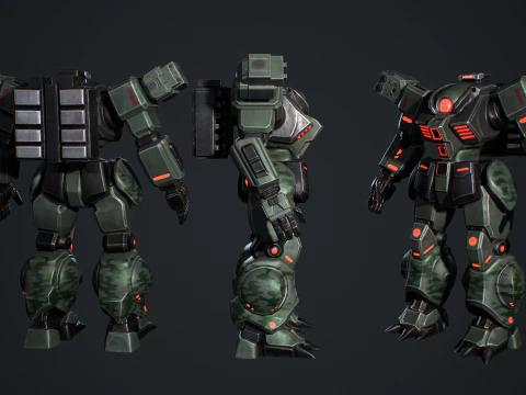 Battle Mech 3D Model