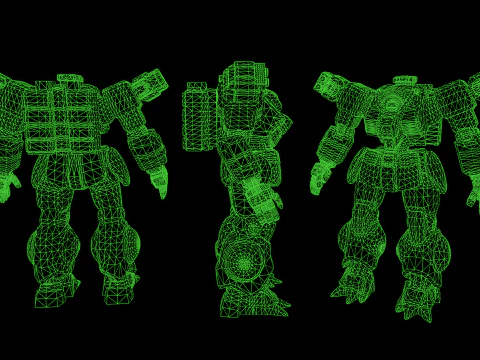 Battle Mech 3D Model