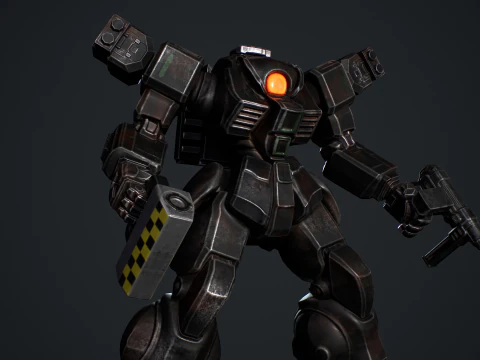 Battle Mech 3D Model