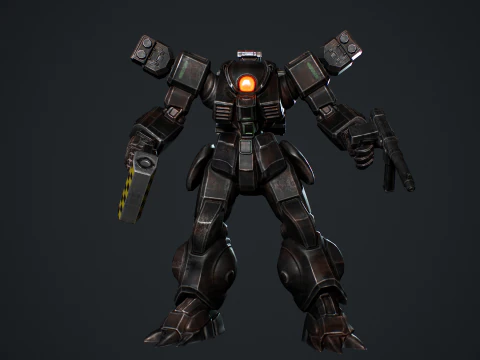 Battle Mech 3D Model