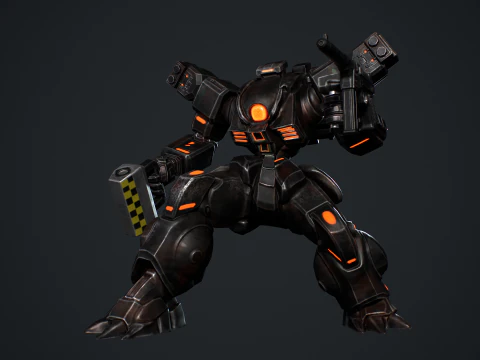 Battle Mech 3D Model