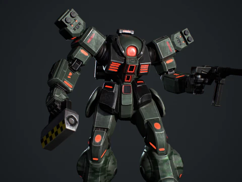 Battle Mech 3D Model