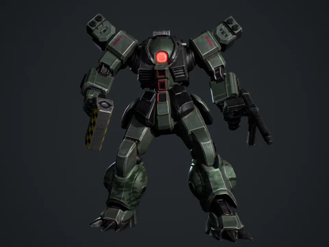 Battle Mech 3D Model