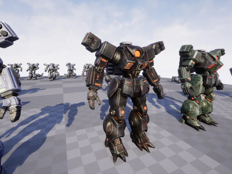 Battle Mech 3D Model