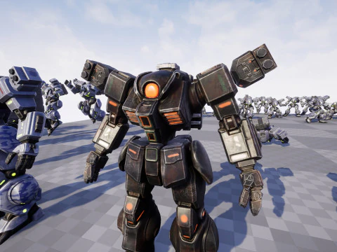 Battle Mech 3D Model