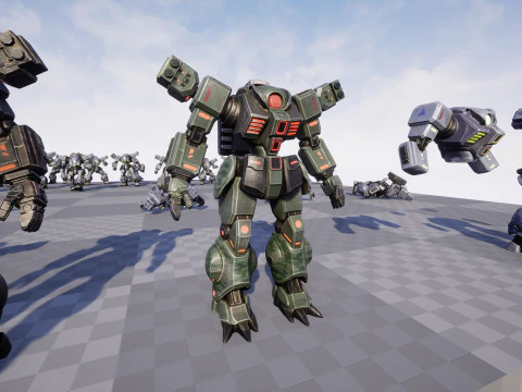 Battle Mech 3D Model
