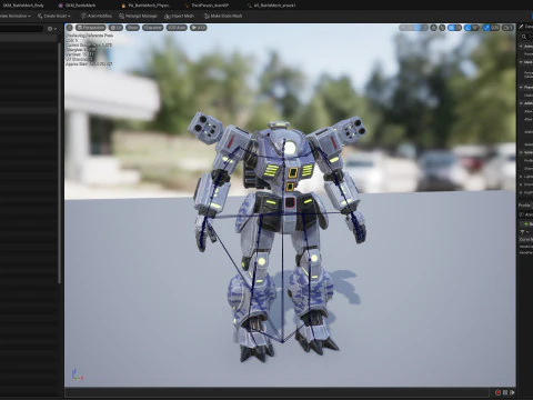 Battle Mech 3D Model