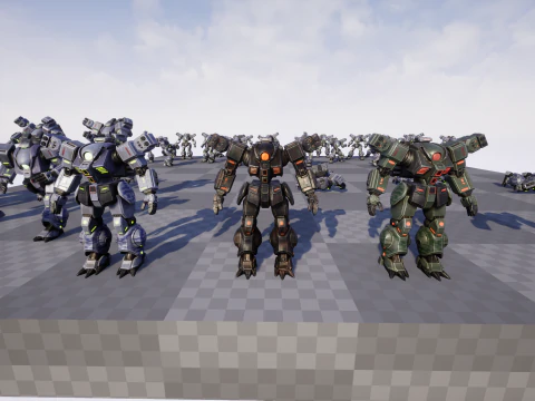 Battle Mech 3D Model