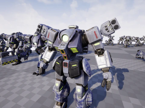 Battle Mech 3D Model