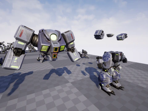 Battle Mech 3D Model
