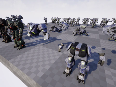Battle Mech 3D Model