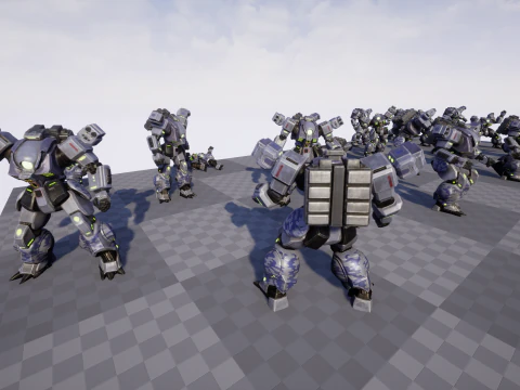 Battle Mech 3D Model