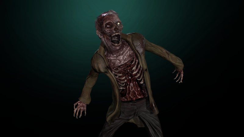 Zombie Modelo 3D .c4d .max .obj .3ds .fbx .stl .blend 