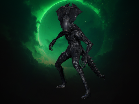 Alien Monster 5 3D Model