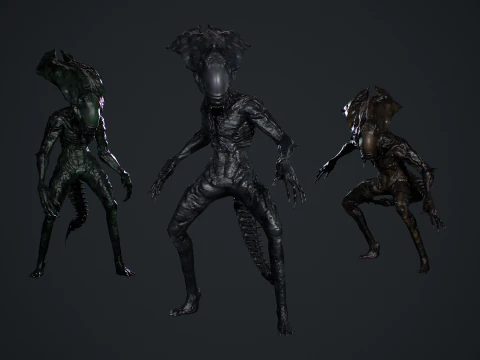 Monstro Alien&iacute;gena 5 Modelo 3D