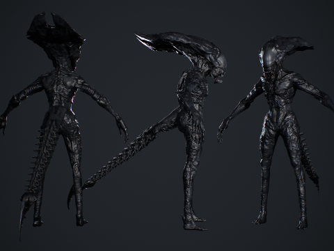 Alien Monster 5 Modelo 3D