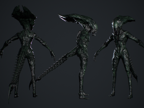 Alien Monster 5 Modelo 3D
