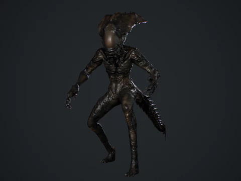 Monstro Alien&iacute;gena 5 Modelo 3D