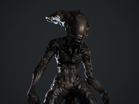 Monstro Alien&iacute;gena 5 Modelo 3D