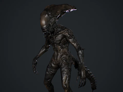Monstro Alien&iacute;gena 5 Modelo 3D