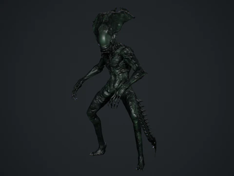 Monstro Alien&iacute;gena 5 Modelo 3D
