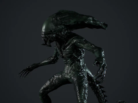 Monstro Alien&iacute;gena 5 Modelo 3D