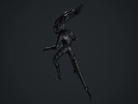 Monstro Alien&iacute;gena 5 Modelo 3D