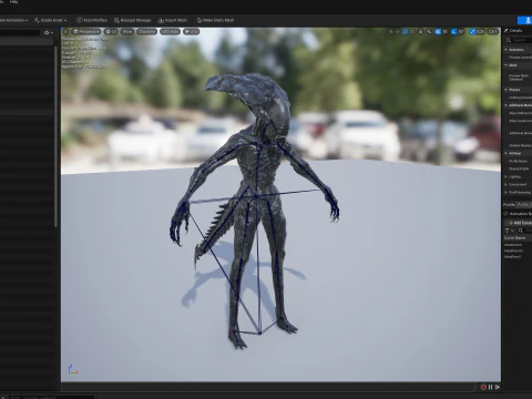 Monstro Alien&iacute;gena 5 Modelo 3D