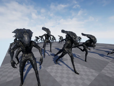 Monstro Alien&iacute;gena 5 Modelo 3D