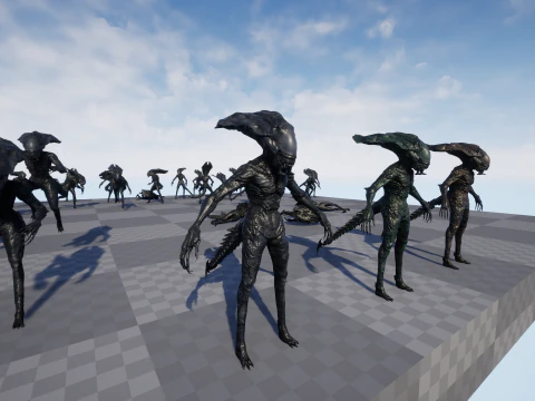 Monstro Alien&iacute;gena 5 Modelo 3D