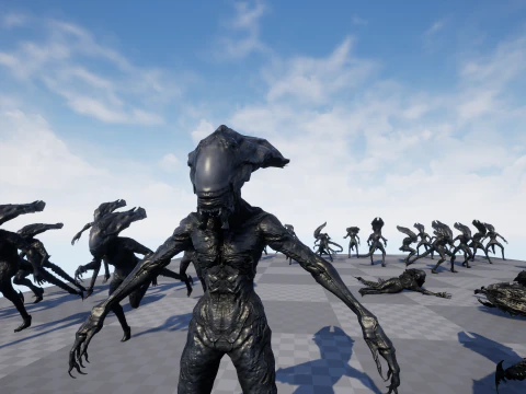 Monstro Alien&iacute;gena 5 Modelo 3D