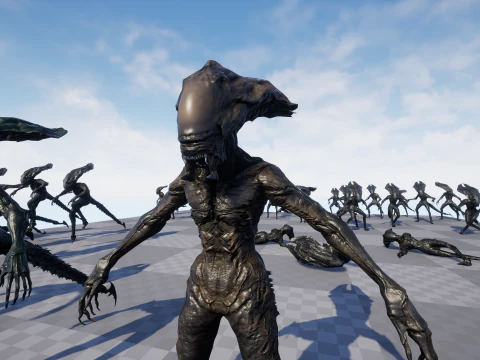 Monstro Alien&iacute;gena 5 Modelo 3D