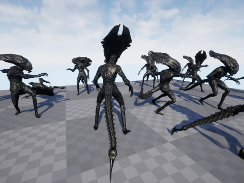 Monstro Alien&iacute;gena 5 Modelo 3D