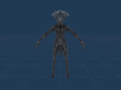 Monstro Alien&iacute;gena 5 Modelo 3D