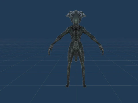 Monstro Alien&iacute;gena 5 Modelo 3D