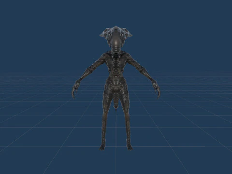 Monstro Alien&iacute;gena 5 Modelo 3D