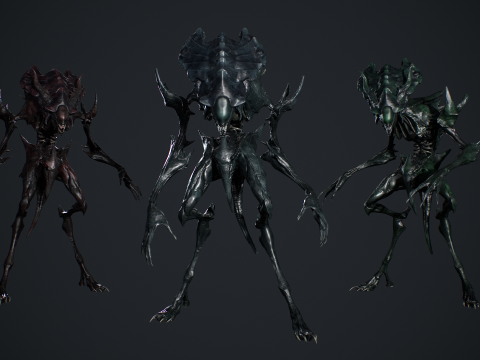 Obcy potwór 6 Model 3D