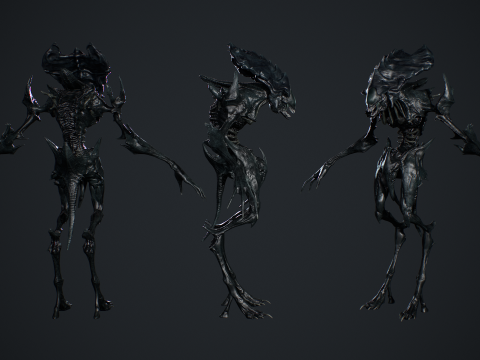 Obcy potwór 6 Model 3D