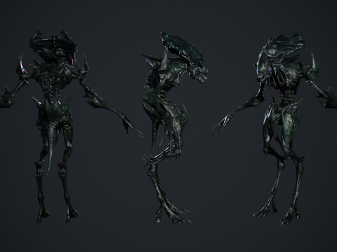 Obcy potwór 6 Model 3D