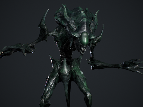 Obcy potwór 6 Model 3D