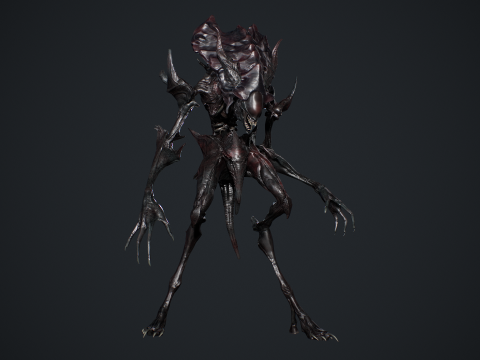 Obcy potwór 6 Model 3D