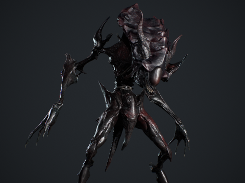 Obcy potwór 6 Model 3D