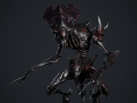 Obcy potwór 6 Model 3D