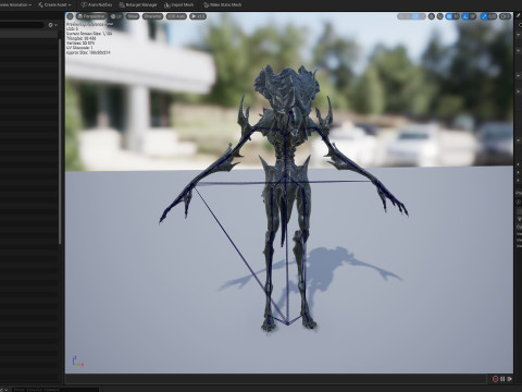 Obcy potwór 6 Model 3D