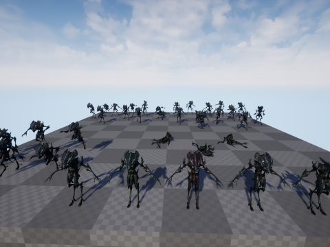 Obcy potwór 6 Model 3D